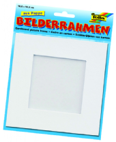 Kartonnen fotolijst 166x166 mm wit
