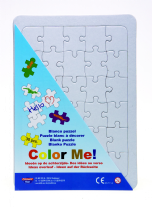 Blanco puzzel met inlegframe, A4, 30-delig