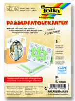 Wenskaarten passepartout ovaal 5st wit