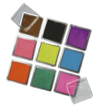 Stempelkussenset, assortiment 9 kleuren
