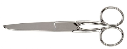 RVS schoolschaar, 15,5 cm, spitse en stompe punt