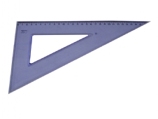 Plastic tekendriehoek 30-60-90 