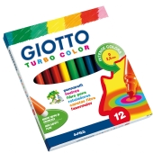 Giotto turbo color viltstiften, assortiment 12st