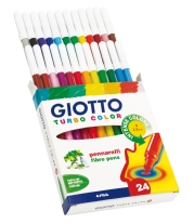 Giotto turbo color viltstiften, assortiment 24st
