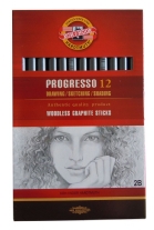 Koh-I-Noor grafietstiften, kern 7 mm, 2B 12 stuks