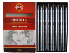 Koh-I-Noor grafietstiften, kern 7 mm, 4B 12 stuks