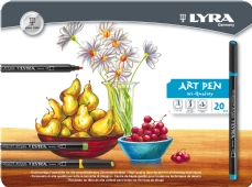 Lyra Hi-Quality Art Pen viltstiften, assortiment 20 st