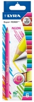 Lyra kleurpotloden fluorescerend, assortiment 6 stuks