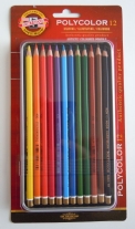 Koh-I-Noor Polycolor kleurpotloden, assortiment 12 stuks