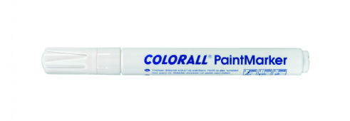 Colorall paintmarker met beitelpunt (1-5 mm), wit