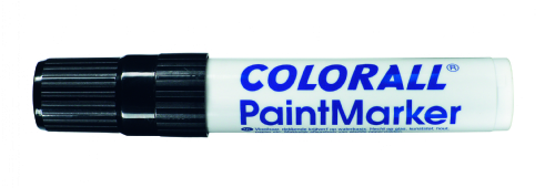 Colorall paintmarker giant blokpunt (2-15 mm), zwart