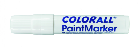 Colorall paintmarker giant blokpunt (2-15 mm), wit