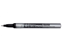 Sakura Pentouch lakmarker, zilver, extra fijn
