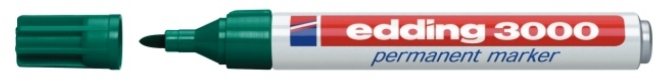 Edding 3000 permanentmarker, groen
