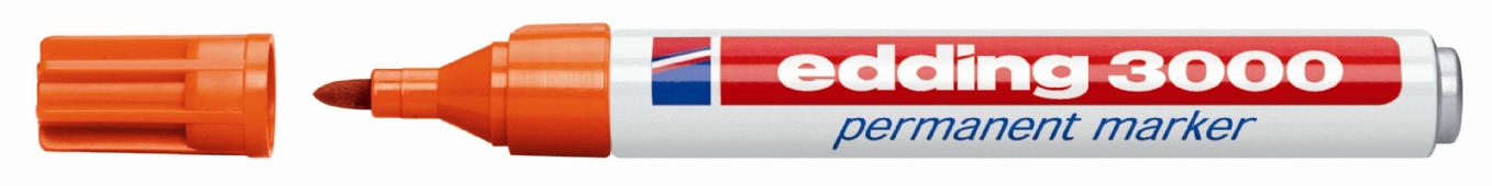 Edding 3000 permanentmarker, oranje