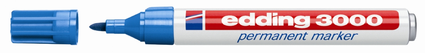 Edding 3000 permanentmarker, lichtblauw