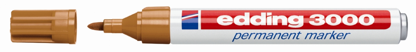Edding 3000 permanentmarker, okergeel