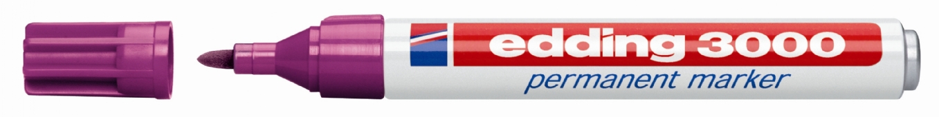 Edding 3000 permanentmarker, rood-violet