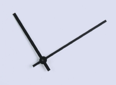Zwarte wijzerplaat uren/minuten 60/80mm
