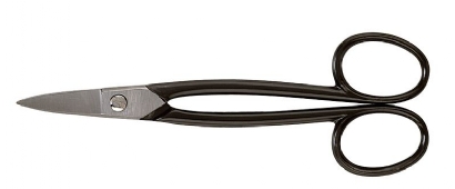 Latoenschaar/blikschaar met spitse rechte bek, 180 mm
