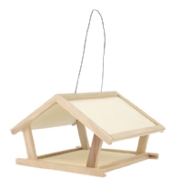 OP=OP Houten vogelhuisje/voederhuisje, 25x30x17cm