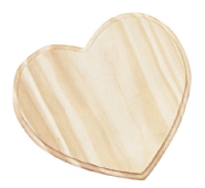 Houten hart, 12,5 x 10,5 cm
