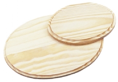 Houten naambordje ovaal 9x13cm