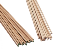 Rondhout/ronde houten stokken, 100 cm, 25 stuks, 3mm
