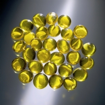 Glasnuggets, 17-20mm, 100 gram, 20-25 stuk,  geel