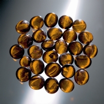 Glasnuggets, 20mm, 200 gram, bruin