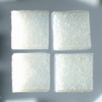Glasmozaieksteentjes, 10x10 mm 200 gr wit
