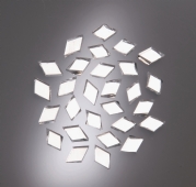 Spiegelglasmozaiek 100 gram ruitjes