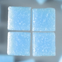 Glasmozaieksteentjes, 10x10 mm 200 gr licht azuurblauw