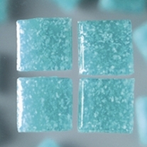 Glasmozaieksteentjes, 10x10 mm 200 gr turkoois