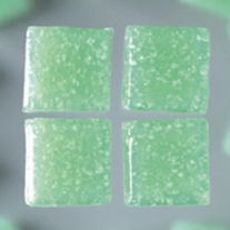 Glasmozaieksteentjes, 10x10 mm 200 gr lichtgroen