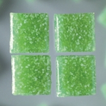 Glasmozaieksteentjes, 10x10 mm 200 gr groen