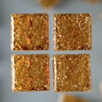Glasmozaieksteentjes, 10 x 10 mm, 200 gram, bruin