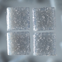 Glasmozaieksteentjes, 10x10 mm 200 gr grijs