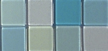 Acrylmozaiek transparant, 50 gram, 10x10mm, lagunetinten