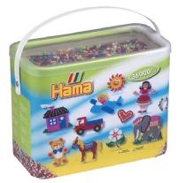 Hama midi strijkkralen, 30.000 st, 9 kleuren