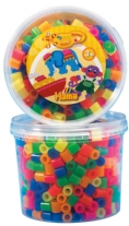 Hama maxi strijkkralen, 600 st, assortiment 6 neonkleuren