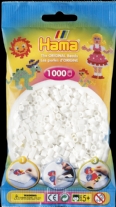 Hama midi strijkkralen, 1000 st, midi wit