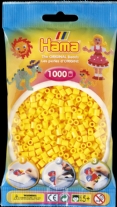 Hama midi strijkkralen, 1000 st, midi geel