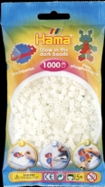 Hama midi strijkkralen, 1000 st, midi glow in the dark groen