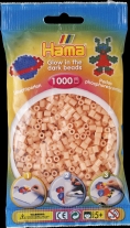 Hama midi strijkkralen, 1000 st, midi glow in the dark rood