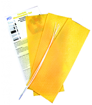 Honingraatplaten/bijenwasplaten, 30x10cm, 3 stuks