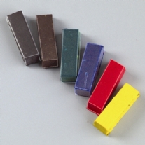 Kaarsenkleurwas, assortiment 6 staafjes