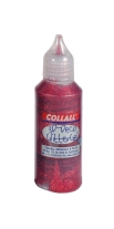 Colorall 3-D glittergel/glitterlijm deco, 50 ml, rood