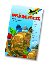 Metaalfolie/relieffolie, 70mu, 18,5x29,5cm, 5 vel, assortiment