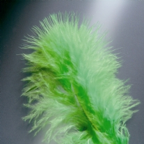 Marabou donsveren, 10-12 cm, 15 stuks, lichtgroen